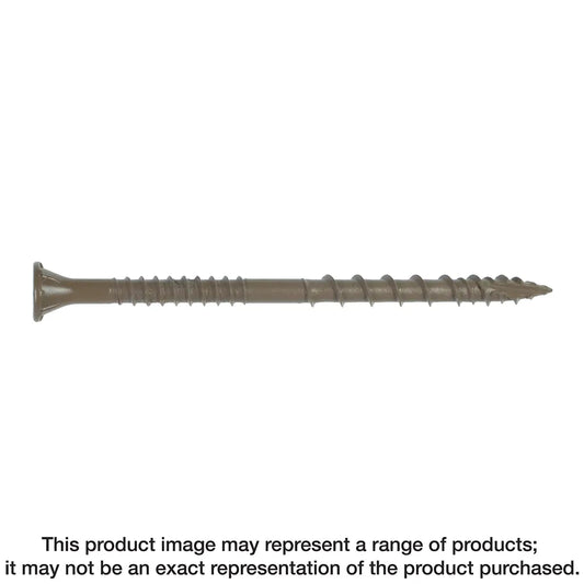 Deck-Drive Dsv Wood Screw - #10 X 3 In. T-25, Flat Head, Quik Guard®, Tan (1750-Qty)-DSVT3MB-SP9294-9889