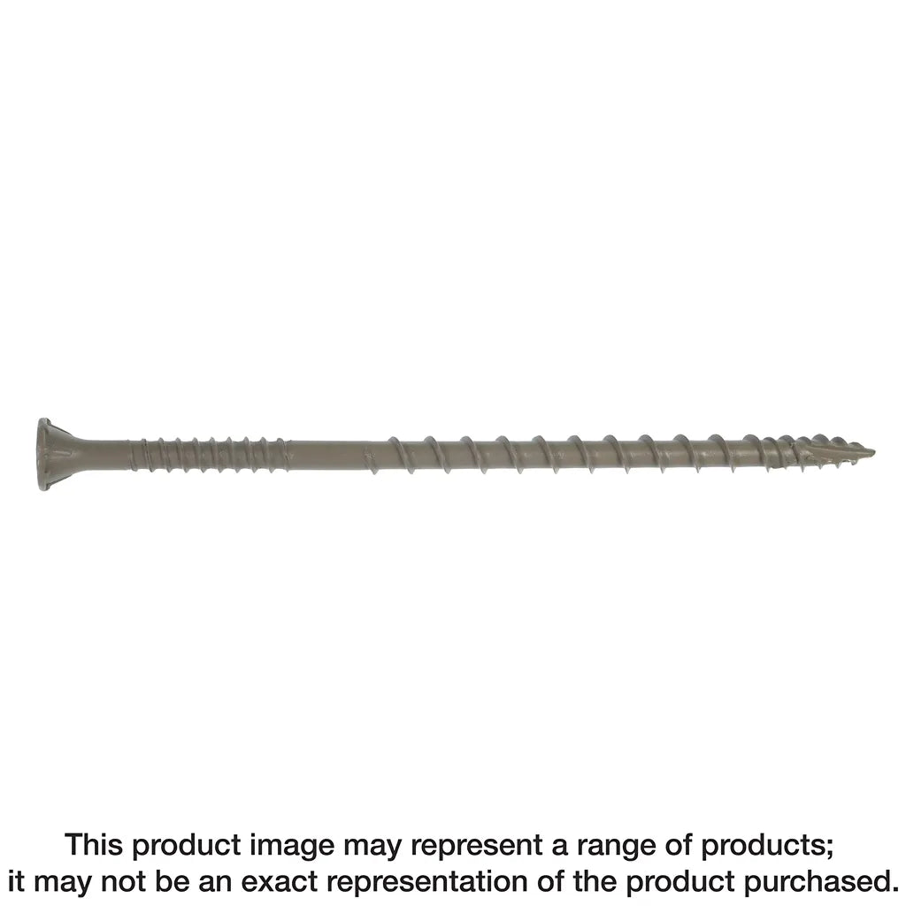 Deck-Drive Dsv Wood Screw - #10 X 4 In. T-25, Flat Head, Quik Guard®, Tan (1000-Qty)-DSVT4MB-SP8975-9554