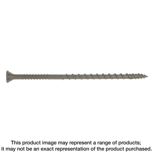 Deck-Drive Dsv Wood Screw - #10 X 4 In. T-25, Flat Head, Quik Guard®, Tan (1000-Qty)-DSVT4MB-SP8975-9554