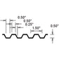 1/2" Deep Rib (1-1/2" Oc Rib; Open End) DT-FO-0018-687