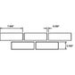 3" X 8" Smooth Brick (Rounded Mortar) DT-FO-0026-698