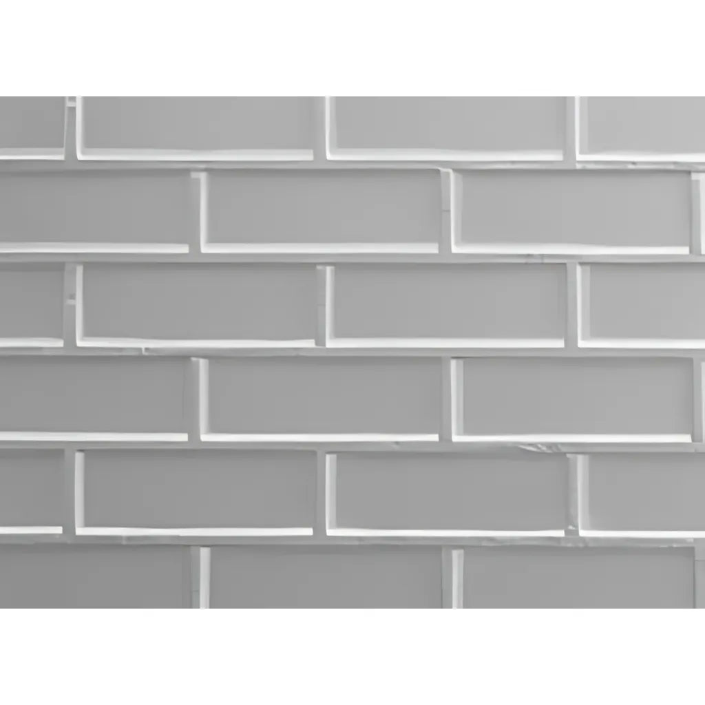 4" X 12" Smooth Brick (On-Center Square Mortar) DT-FO-0042-715