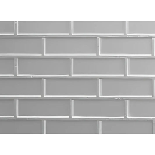 4" X 12" Smooth Brick (On-Center Square Mortar) DT-FO-0042-715