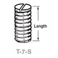 T7S AND T7ST - SLOTTED SETTING STUDS