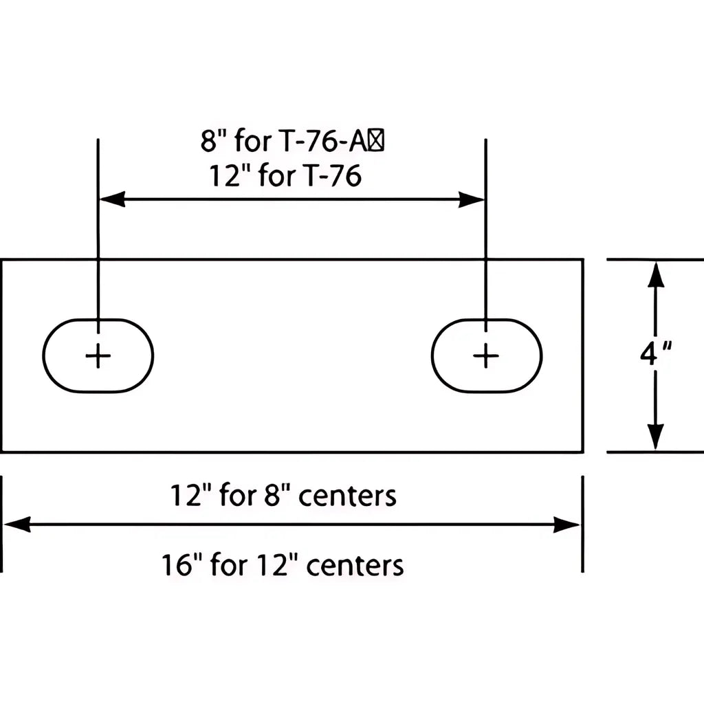 T76 - Double Strongback Plate DT-TU-0017-93