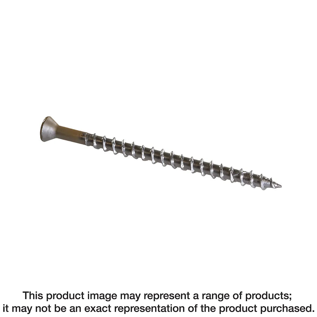 Trim-Head Screw - Sharp Point (Collated) - #7 X 2-1/2 In. #2 Square Type 305 Gray 03 (5-Qty)-DTH212S305GR03-SP4813-5175
