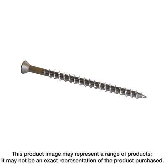 Trim-Head Screw - Sharp Point (Collated) - #7 X 2-1/2 In. #2 Square Type 305 Gray 03 (5-Qty)-DTH212S305GR03-SP4813-5175