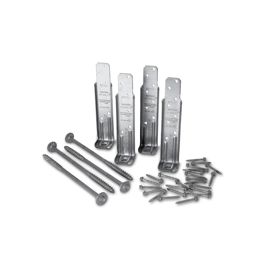 Dtt Zmax® Galvanized Deck Tension Tie Kit For 2X With Screws (4-Qty)-DTT1Z-KT-SP2890-3151