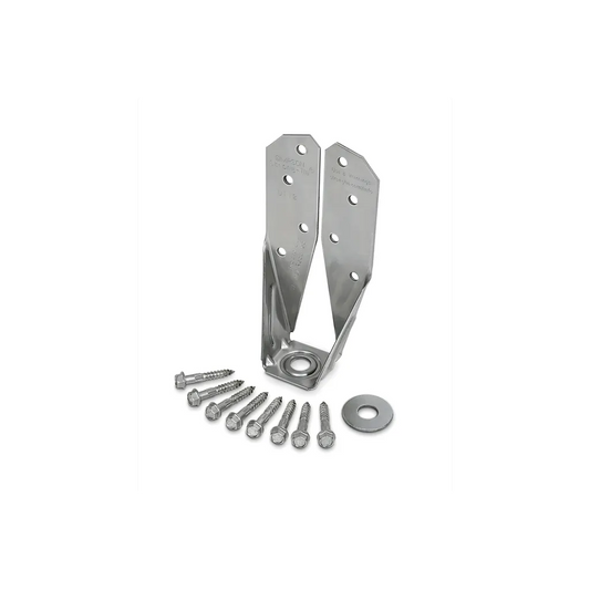Dtt Stainless-Steel Deck Tension Tie For 2X With 2-1/2 In. Sds Screws-DTT2SS-SDS2-5-SP7345-7845