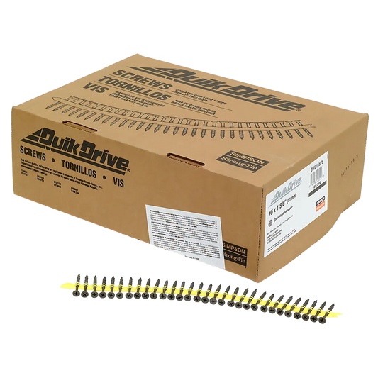 Dwc Drywall Screw (Collated) - #6 X 1-5/8 In. #2 Phillips Bugle-Head (2500-Qty)-DWC158PS-SP1875-2076