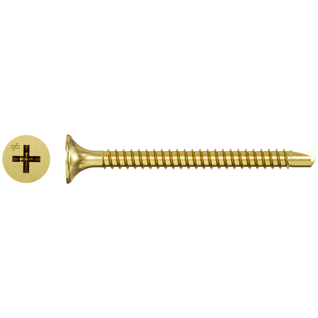 Dwfsd Drywall-To-Cfs Screw (Collated) - #6 X 1-5/8 In. #2 Phillips, Yellow Zinc (2500-Qty)-DWFSD158PS-SP3450-3734