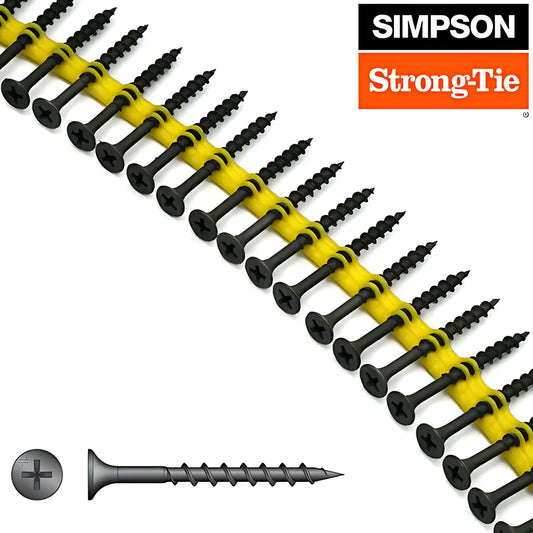 Dwfsd Drywall-To-Cfs Screw (Collated) - #6 X 1-7/8 In. #2 Phillips, Yellow Zinc (2000-Qty)-DWFSD178PS-SP1150-1307