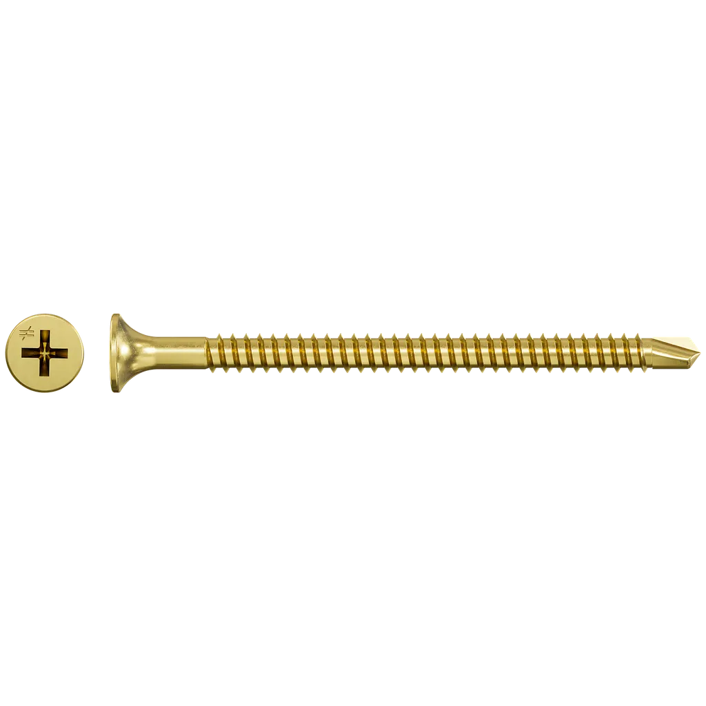 Dwfsd Drywall-To-Cfs Screw (Collated) - #8 X 2-3/8 In. #2 Phillips, Yellow Zinc (1500-Qty)-DWFSD238PS-SP3767-4070