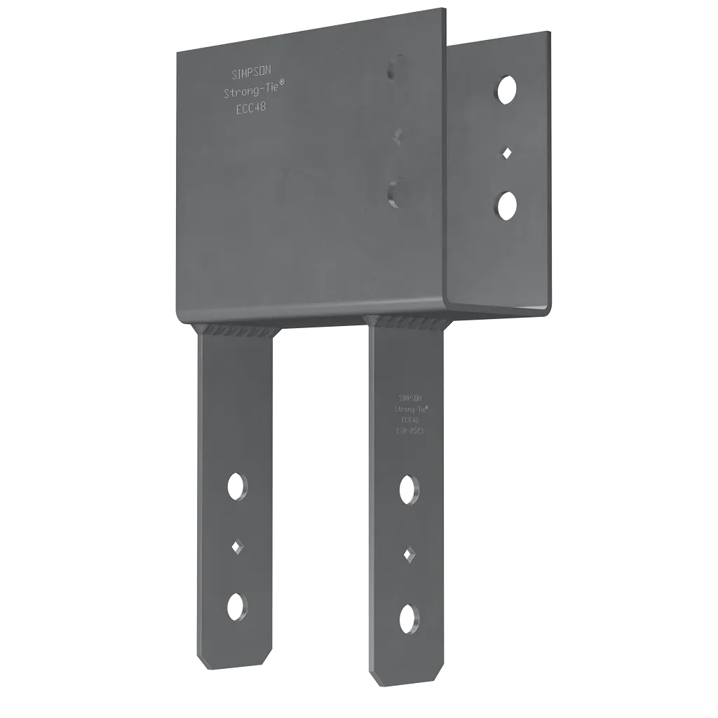 Ecc End Column Cap For 4X Beam, 8X Post-ECC48-SP1512-1696