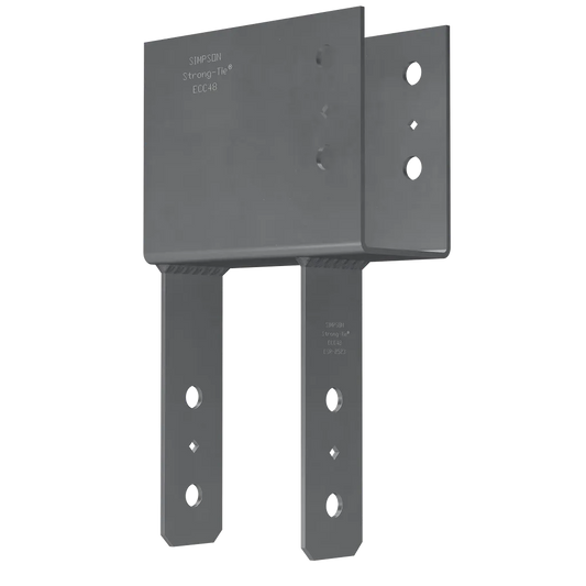 Ecc End Column Cap For 4X Beam, 8X Post-ECC48-SP1512-1696