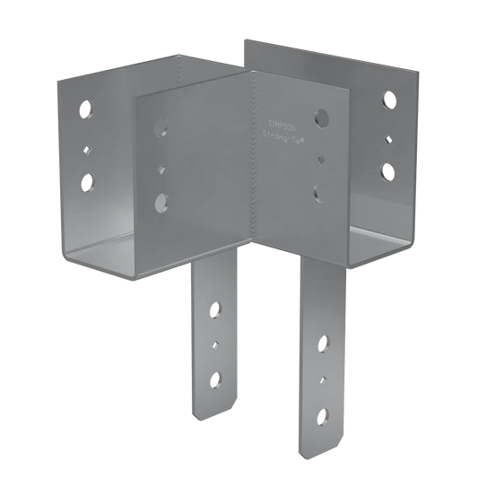 Eccll L-Shape End Column Cap For 4X Beams, 6X Post, Skewed Left-ECCLL464-SP8882-9457