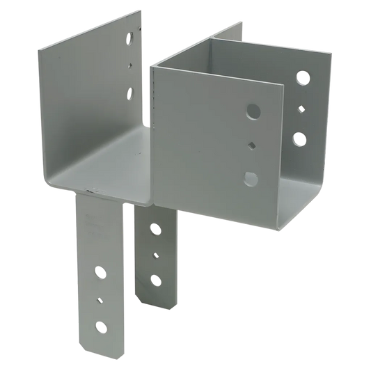 Eccll L-Shape End Column Cap For 6X Beams, 6X Post, Skewed Left-ECCLL666-SP561-688