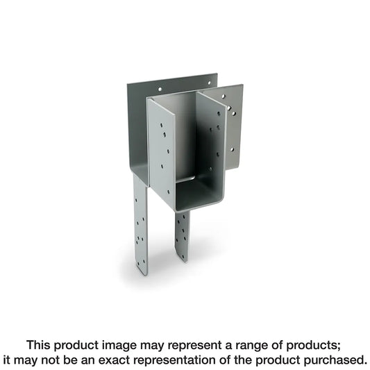 Ecclqm 3-5/8 In. L-Shape End Column Cap For Masonry W/ Sds Screws-ECCLQM3-62G-KT-SP8704-9271