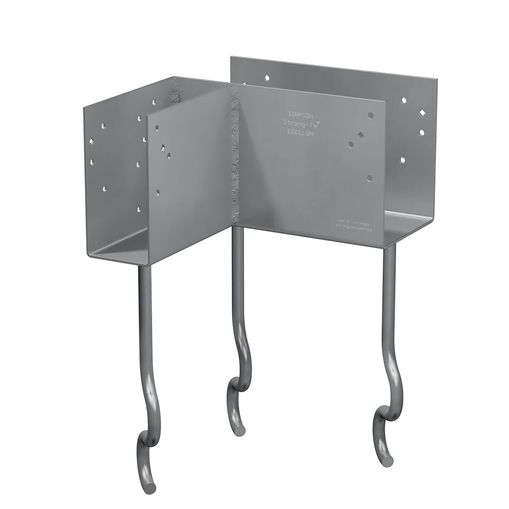 Ecclqm 5-1/2 In. L-Shape End Column Cap For Masonry W/ Sds Screws-ECCLQM5-50G-KT-SP6409-6854