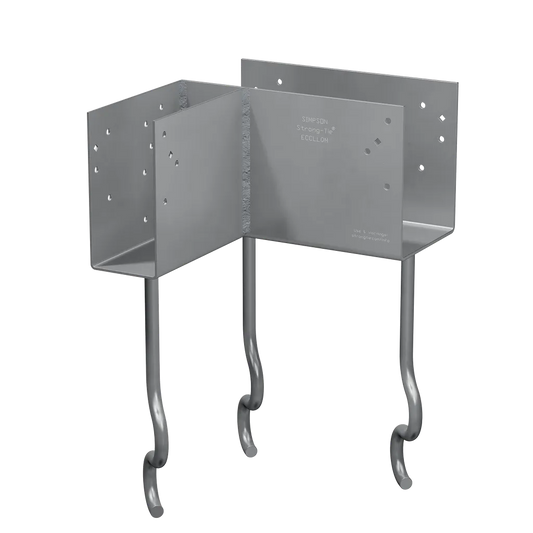 Ecclqm 5-1/2 In. L-Shape End Column Cap For Masonry W/ Sds Screws-ECCLQM5-50G-KT-SP6409-6854