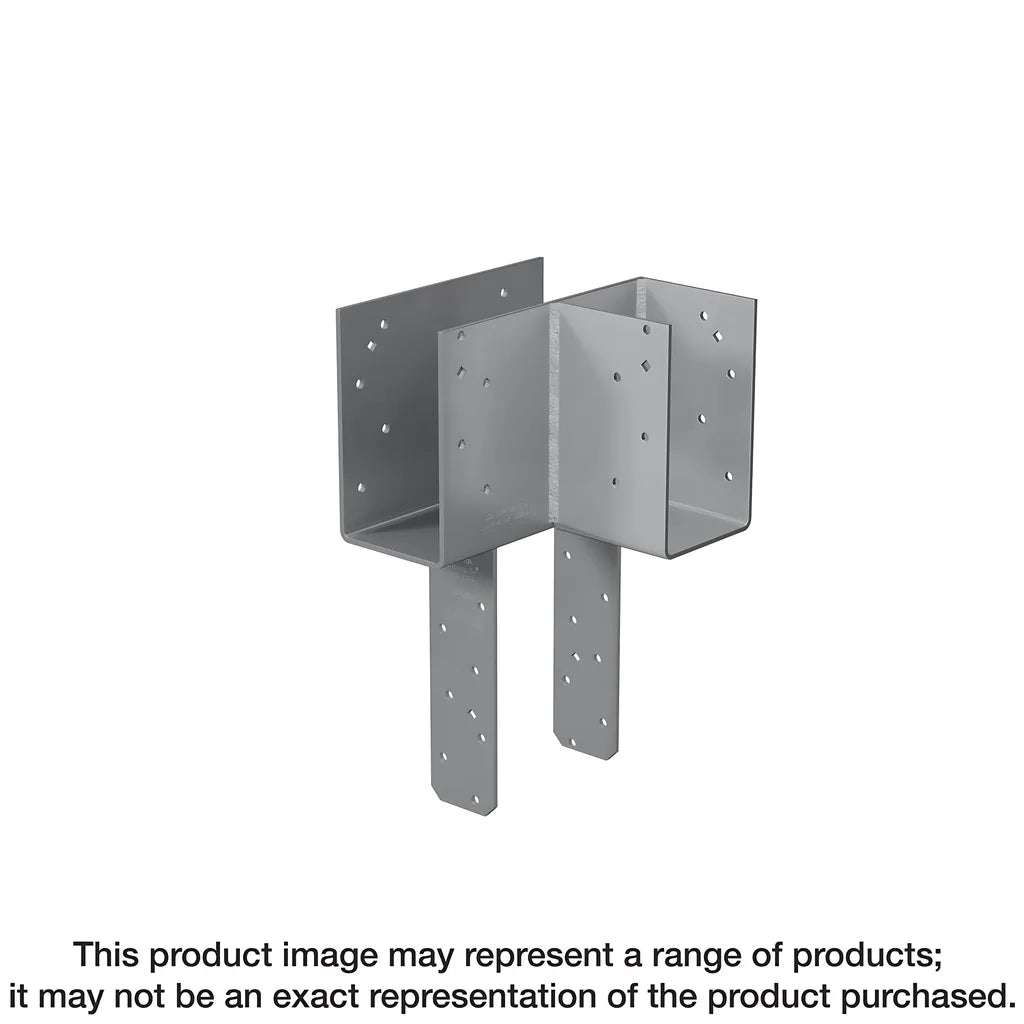 Ecclrq L-Shape End Column Cap For 6X Beams, 6X Post W/ Sds Screws, Skewed Right-ECCLRQ666SDS-SP7732-8247
