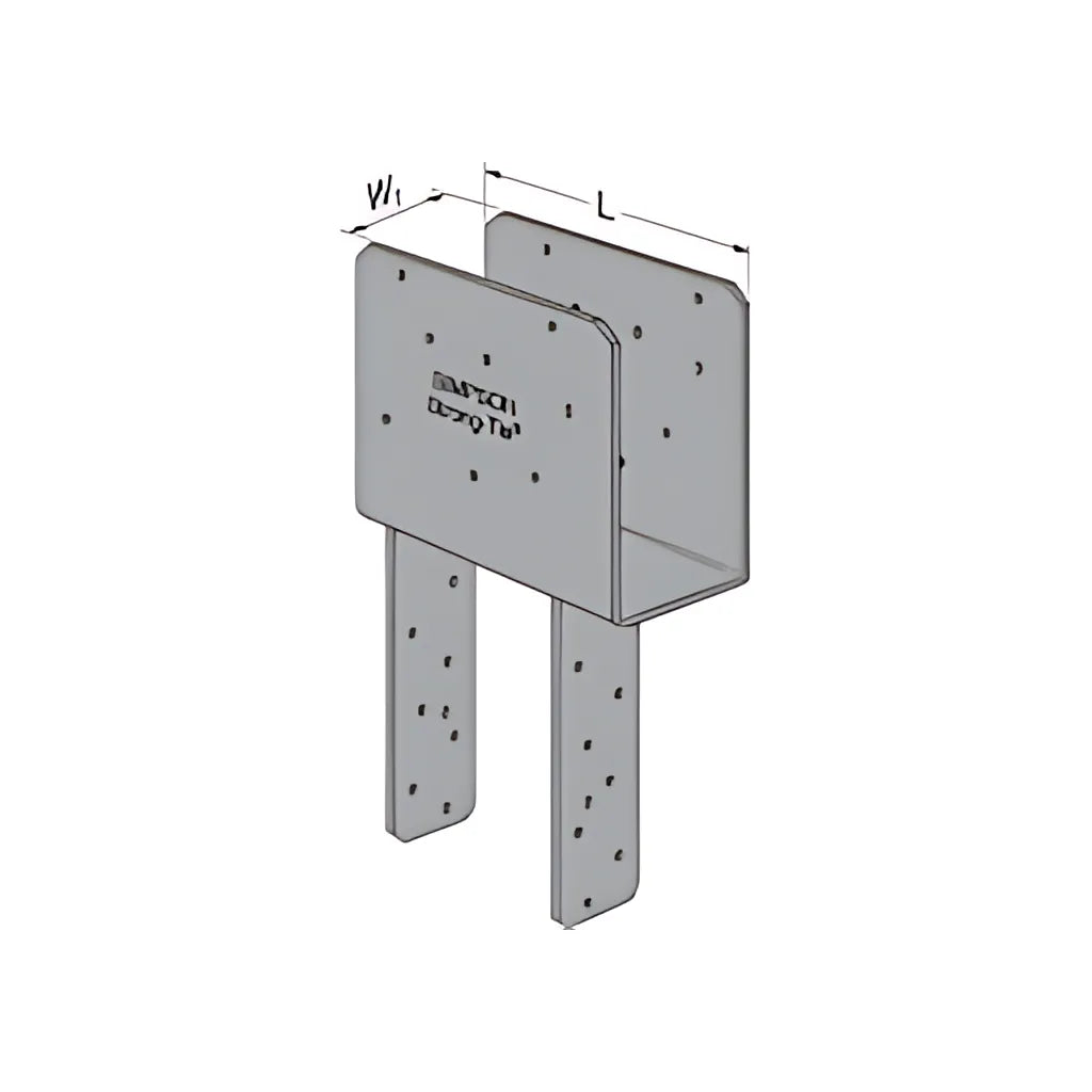 Eccq Hdg End Column Cap For 5-1/8 In. Beam, 4X Post, With Strong-Drive® Sds Screws-ECCQ5-4HDG-SDS-SP9092-9680