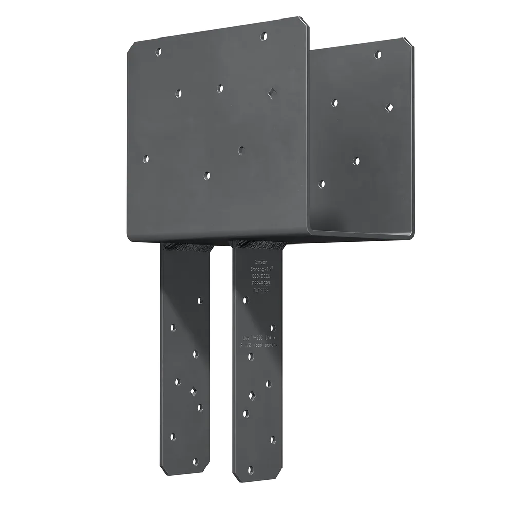 Eccq End Column Cap For 6X Beam, 4X Post, With Strong-Drive® Sds Screws (Pack Of 3)-ECCQ64SDS2-5-SP2171-2390