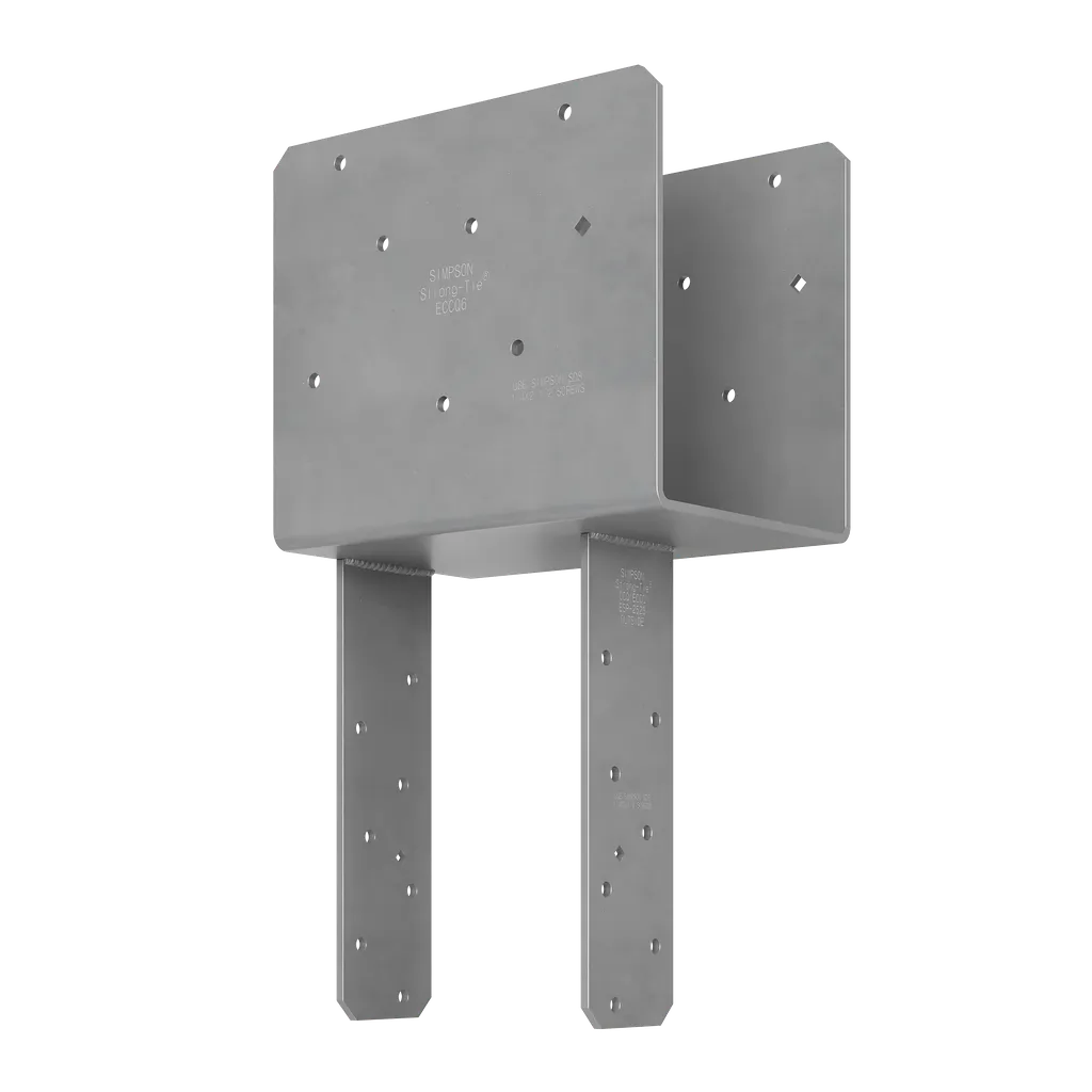 Eccq End Column Cap For 6X Beam, 6X Post, With Strong-Drive® Sds Screws-ECCQ66SDS2-5-R-SP2015-2225
