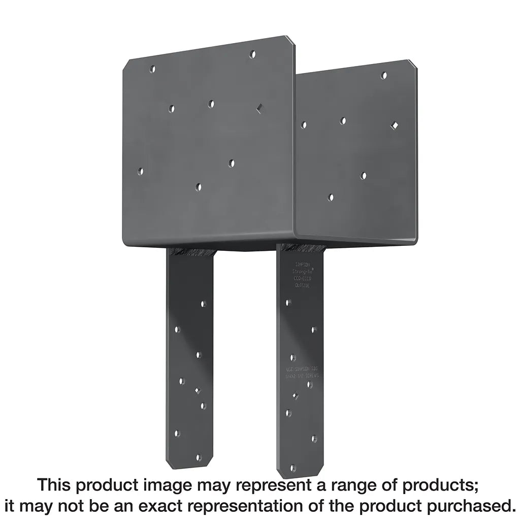 Eccq End Column Cap For 7 In. Beam, 4X Post, With Strong-Drive® Sds Screws-ECCQ7-1-4SDS2-5-SP8950-9528