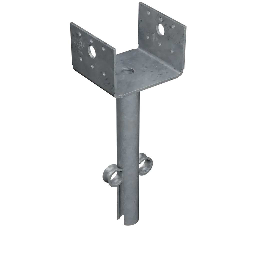 Epb Hot-Dip Galvanized Elevated Post Base For 4X4-EPB44HDG-SP1153-1310