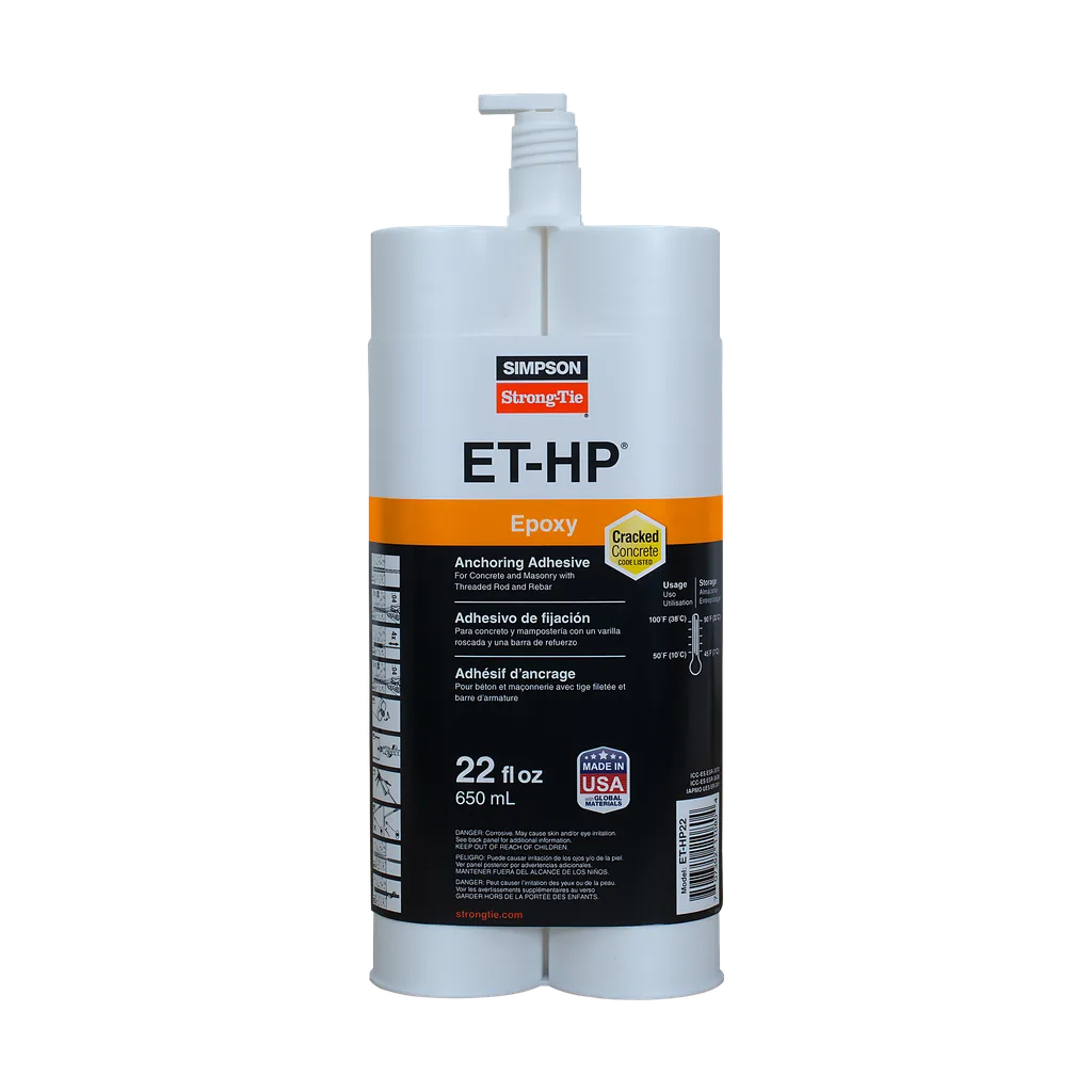 Et-Hp® 22-Oz. Epoxy Adhesive Cartridge W/ Nozzle And Extension (Pack Of 10)-ET-HP22-N-SP2931-3193