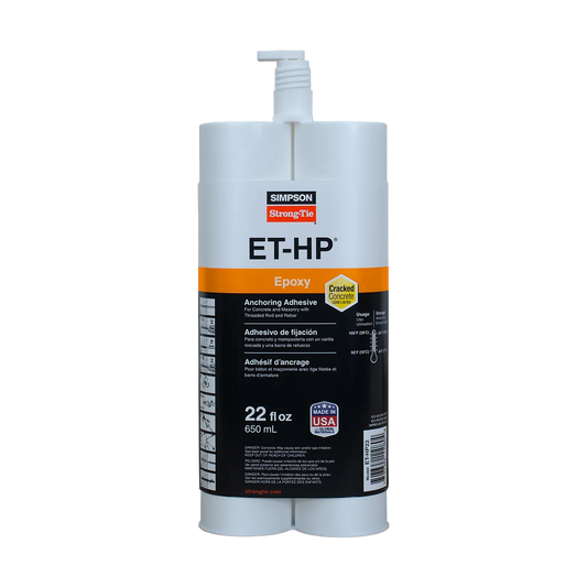 Et-Hp® 22-Oz. Epoxy Adhesive Cartridge W/ Nozzle And Extension (Pack Of 10)-ET-HP22-N-SP2931-3193