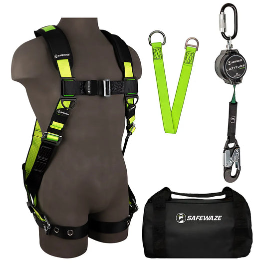 Pro Bag Combo: Fs185-L/Xl Harness, 018-5009 Srl, Fs811-3 Anchor, Fs8125 Bag EX-1000-LXL-7603