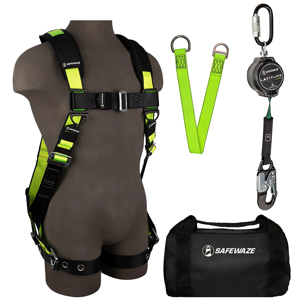 Pro Bag Combo: Fs185-S/M Harness, 018-5009 Srl, Fs811-3 Anchor, Fs8125 Bag EX-1000-SM-7601