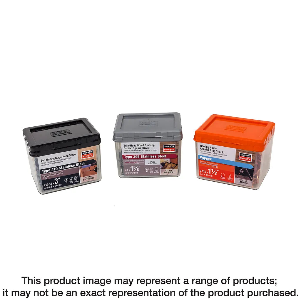 Self-Drilling Bugle-Head Screw - #8 X 1-5/8 In. #2 Square Drive, Type 410 (1000-Qty)-F08T162BDM-SP7448-7950