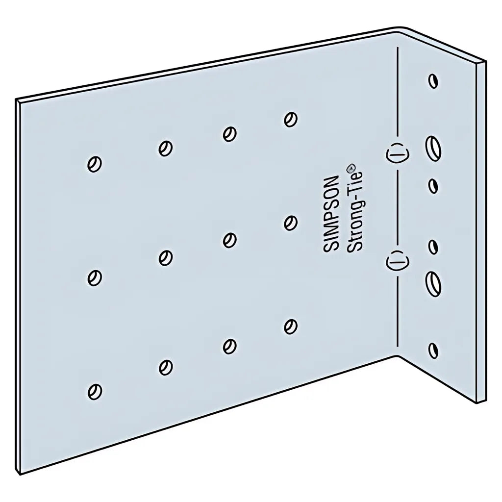 Fc 2 In. X 6 In. X 5 In. 10-Gauge Bypass Framing Fixed-Clip Connector (Qty-25)-FC62-5-118-R25-SP2454-2686