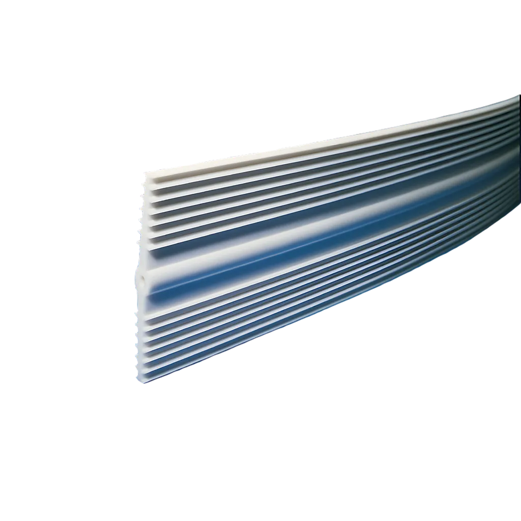 4"X3/16"X50' FLAT RIBBED PVC WATERSTOP SOLD/FOOT