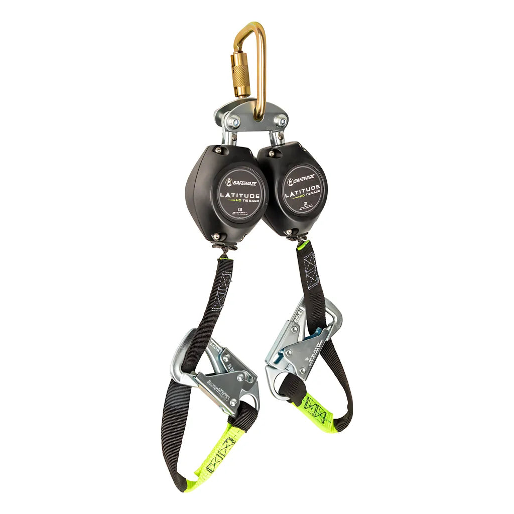 Latitude Hd 7' Dual Web Srl: Fs-Ex313, Carabiner, 20" Tie-Back, Tie-Back Snap Hooks FS-FSP14075-W-TBH-7221