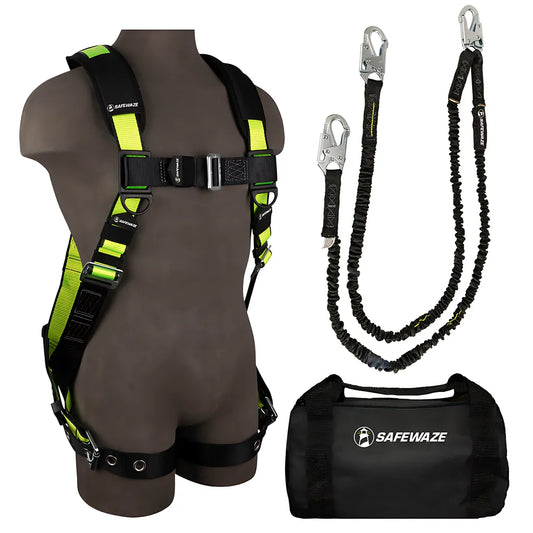 Pro Bag Combo: Fs185-2X Harness, Fs581 Lanyard, Fs8125 Bag FS133-DL-2X-7627