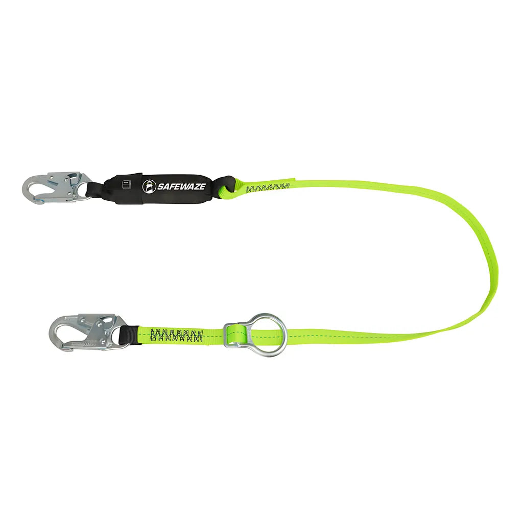 Pro 6' Tie-Back Energy Absorbing Lanyard: Adjustable Ring FS455-6547