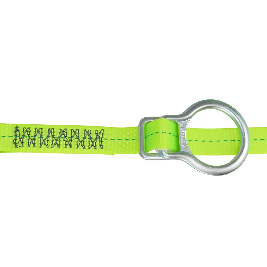 Pro 6' Tie-Back Energy Absorbing Lanyard: Adjustable Ring FS455-6550