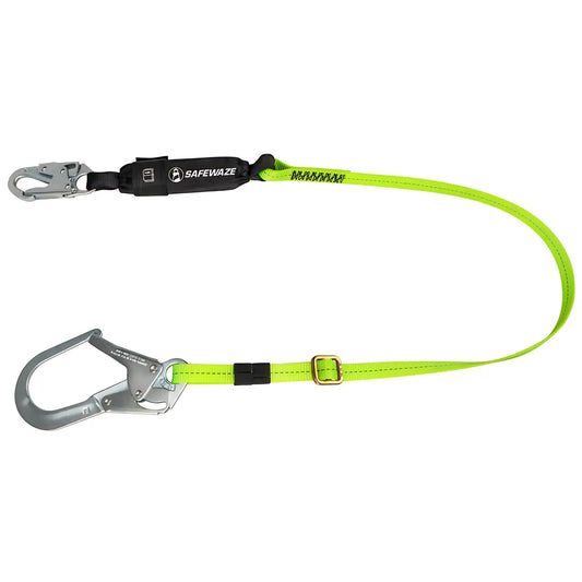 Pro 4'-6' Adjustable Energy Absorbing Lanyard: Rebar Hook FS565-AJ-6531