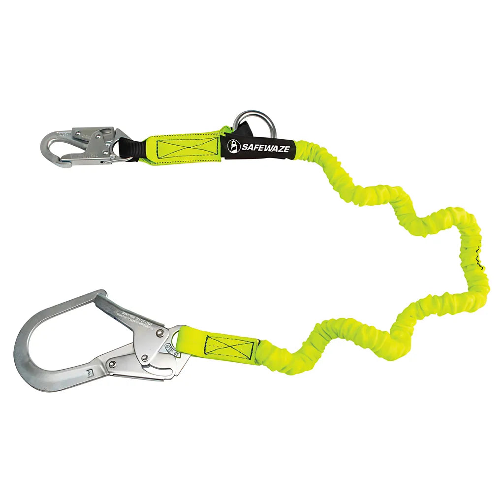 Pro 6' Stretch Internal Energy Absorbing Lanyard: O-Ring, Rebar Hook FS66100-6646