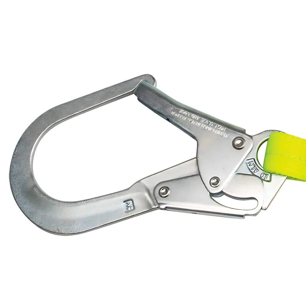 Pro 6' Stretch Internal Energy Absorbing Lanyard: O-Ring, Rebar Hook FS66100-6649