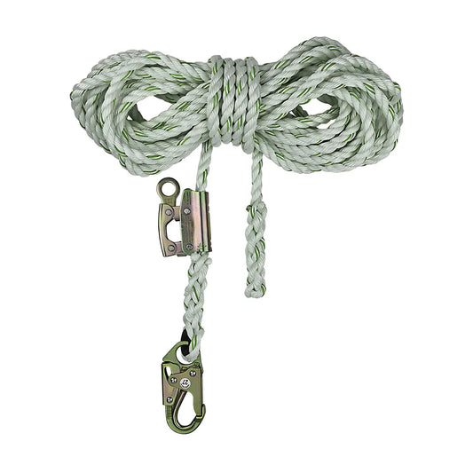 Pro 25' Vertical Lifeline Assembly: Snap Hook, Rope Grab FS700-25GA-7289