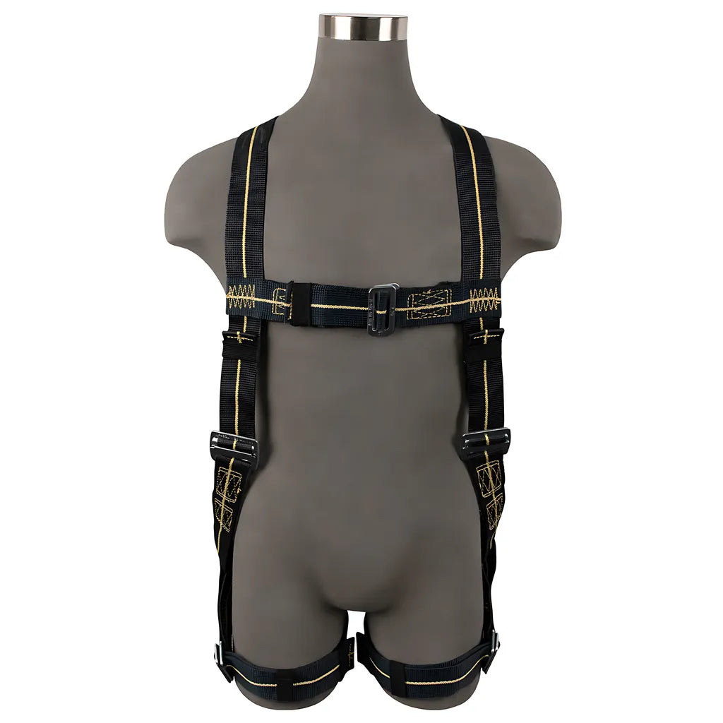 Welding Full Body Harness: 1D, Aramid Web, Mb Chest/Legs FS77325-FR-2X-6402