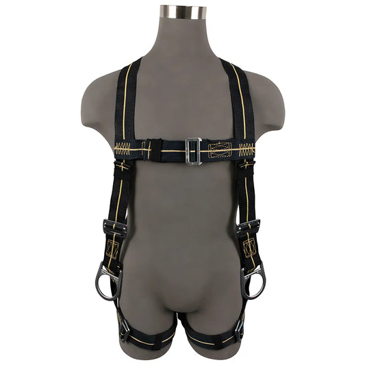 Welding Full Body Harness: 3D, Aramid Web, Mb Chest/Legs FS77326-FR-M-6382