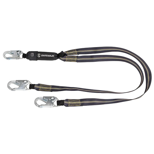 Welding 6' Energy Absorbing Lanyard: Dual Leg, Snap Hooks FS77330-FR-DL-6795