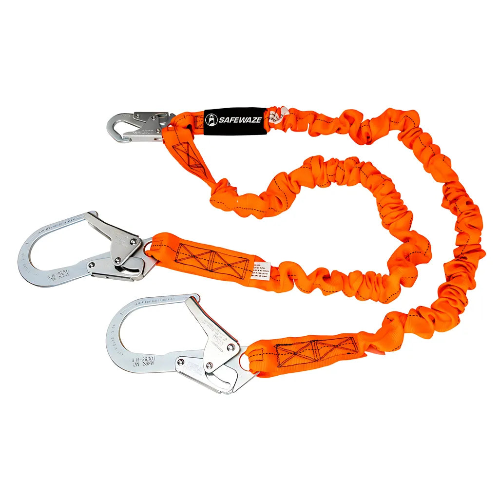 V-Line 6' Stretch Internal Energy Absorbing Lanyard: Dual Leg, Rebar Hooks FS88596-6703