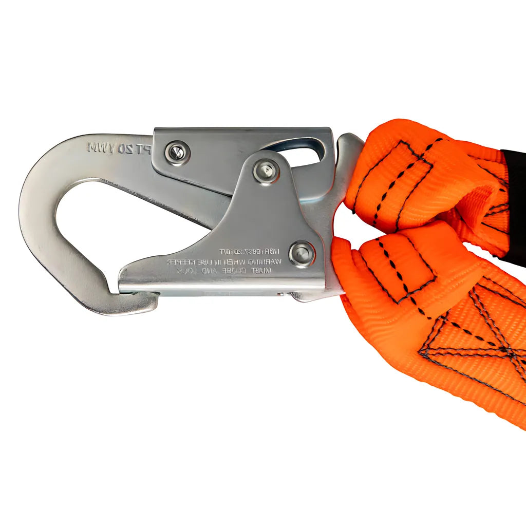 V-Line 6' Stretch Internal Energy Absorbing Lanyard: Dual Leg, Rebar Hooks FS88596-6704